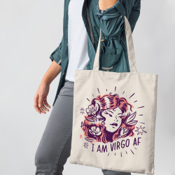 Γυναικεία Σκίτσα Ζώδια - Παρθένος (Τσάντα  Αγοράς)